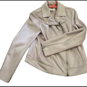Suede Moto Jacket light purple